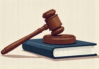 Legal book and gavel, symbolizing legal aid